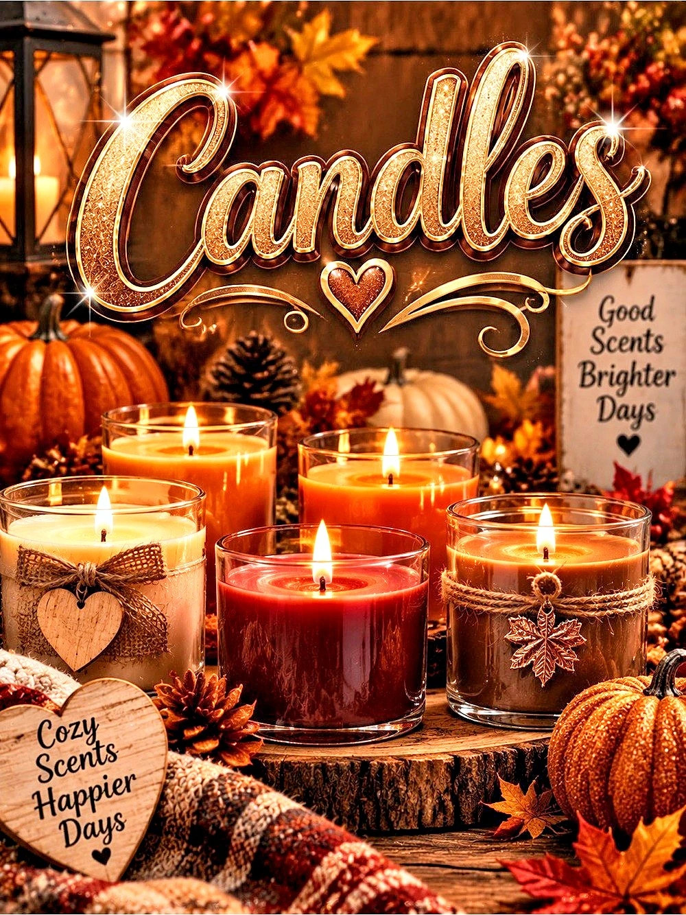 Fall Candle Hand made. Check out my collection great gifts made by coolgiftsss